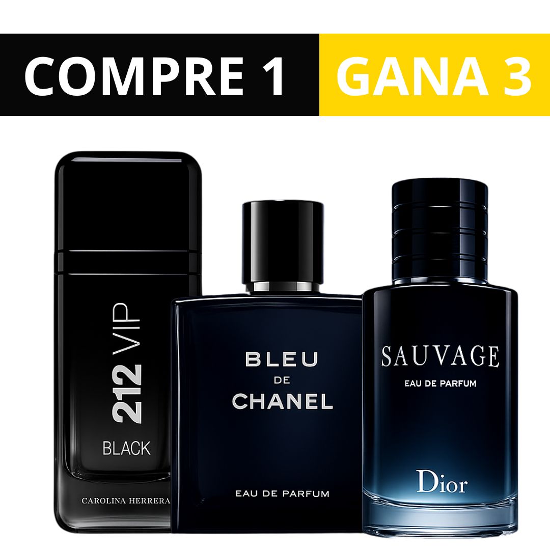 KIT 3 Perfumes Importados + CREMA MontBlanc y regalo Exclusivo [ÚLTIMAS UNIDADES 🚨] - 100ml